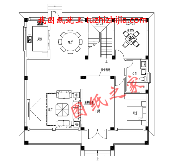 2019年新款徽式新農(nóng)村二層樓房設(shè)計(jì)圖，黑瓦白墻