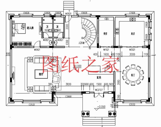 二層別墅設(shè)計(jì)圖，高端大氣上檔次，村里人都很羨慕