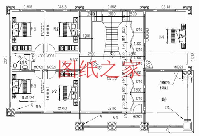 二層別墅設(shè)計(jì)圖，高端大氣上檔次，村里人都很羨慕