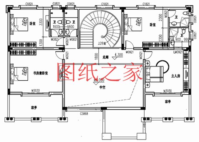 二層別墅設(shè)計(jì)圖，高端大氣上檔次，村里人都很羨慕