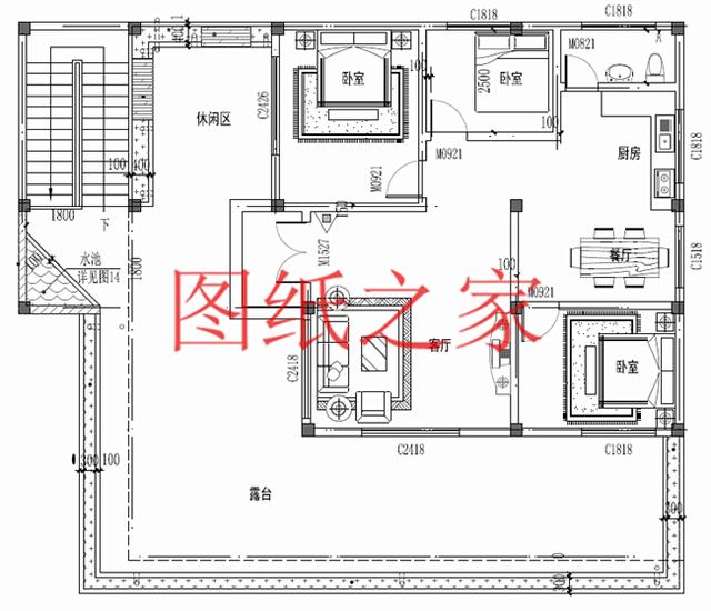 二層別墅設(shè)計(jì)圖，高端大氣上檔次，村里人都很羨慕