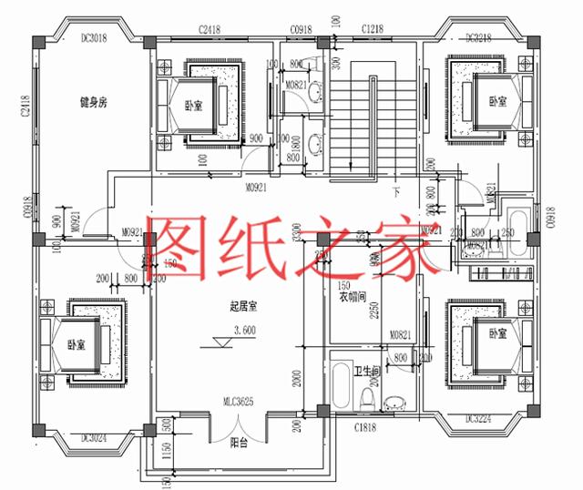 二層別墅設(shè)計(jì)圖，高端大氣上檔次，村里人都很羨慕