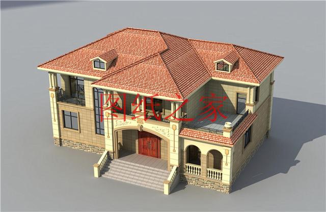 二層別墅設(shè)計(jì)圖，高端大氣上檔次，村里人都很羨慕