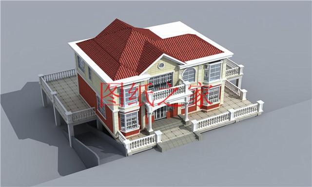 二層別墅設(shè)計(jì)圖，高端大氣上檔次，村里人都很羨慕