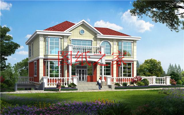 二層別墅設(shè)計(jì)圖，高端大氣上檔次，村里人都很羨慕