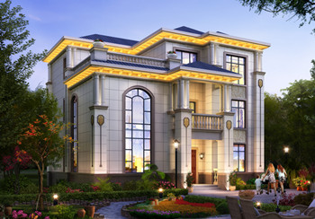 農村三層樓房設計圖三層別墅圖片，占地面積135平米