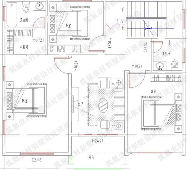 5款25萬帶堂屋自建房設(shè)計(jì)施工圖，隨便挑隨便選