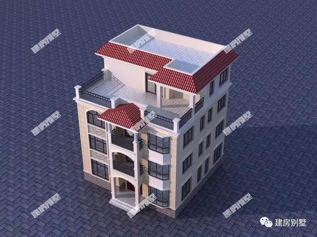 四層農(nóng)村自建房設(shè)計圖，簡約時尚，有一棟這樣的住宅，臉上有光心里有底