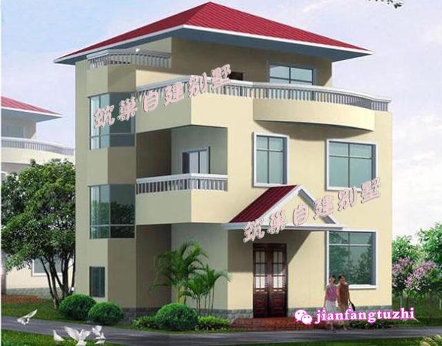 農(nóng)村二層半田園風(fēng)格別墅設(shè)計(jì)圖，外觀好，造價(jià)經(jīng)濟(jì)，20萬(wàn)就能建成