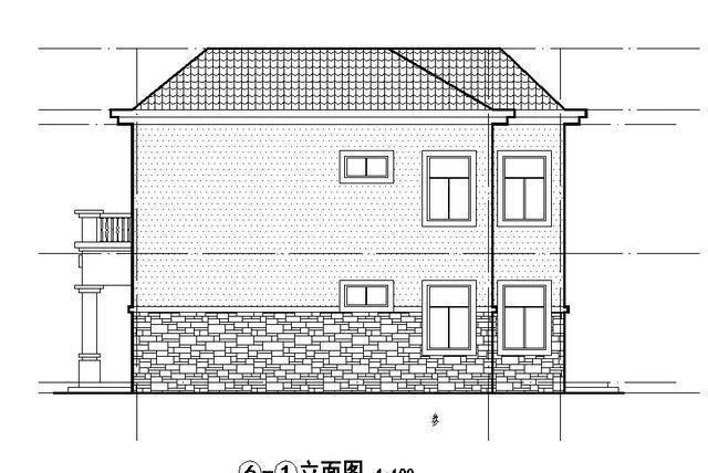 農村二層輕鋼別墅設計圖，外觀漂亮，簡單大方，方便實用