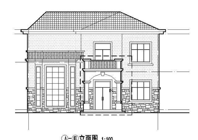 農村二層輕鋼別墅設計圖，外觀漂亮，簡單大方，方便實用
