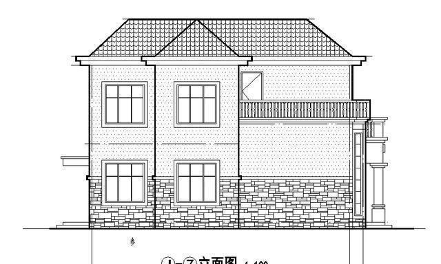 農村二層輕鋼別墅設計圖，外觀漂亮，簡單大方，方便實用