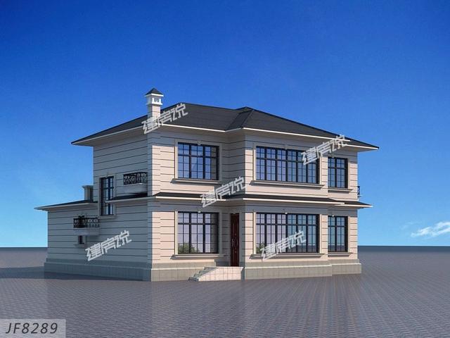 大多數(shù)人想建的二層別墅設(shè)計圖，層數(shù)不高不低，造價不也會太高