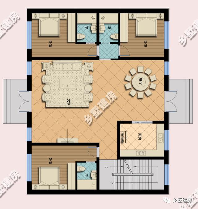 今年新款兩層自建別墅設(shè)計圖，外觀和室內(nèi)布局都比較適合建在農(nóng)村