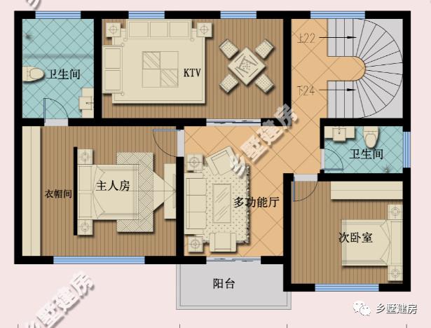 今年新款兩層自建別墅設(shè)計圖，外觀和室內(nèi)布局都比較適合建在農(nóng)村