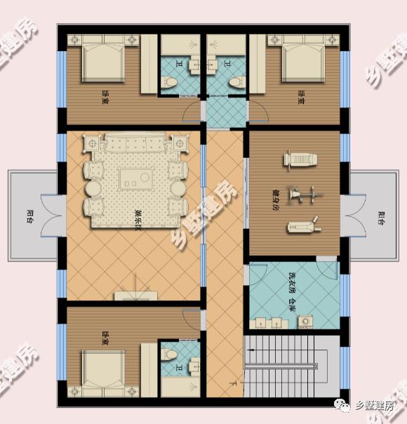 今年新款兩層自建別墅設(shè)計圖，外觀和室內(nèi)布局都比較適合建在農(nóng)村