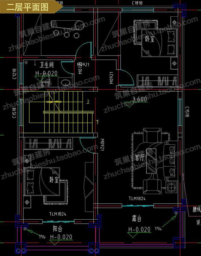 6款30萬左右農(nóng)村別墅全套cad設計施工圖，看看哪一款最適合您家！