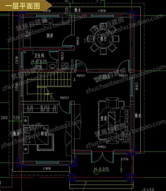 6款30萬左右農(nóng)村別墅全套cad設計施工圖，看看哪一款最適合您家！