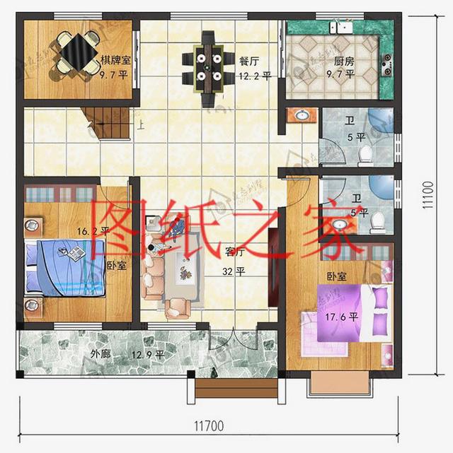 農(nóng)村一層別墅設(shè)計(jì)圖，經(jīng)濟(jì)又實(shí)用，溫馨舒適，比樓房更漂亮