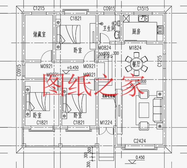 農(nóng)村一層別墅設(shè)計(jì)圖，經(jīng)濟(jì)又實(shí)用，溫馨舒適，比樓房更漂亮