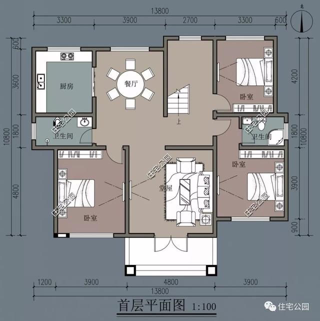 二層中式自建房設計圖，古樸秀麗更耐看