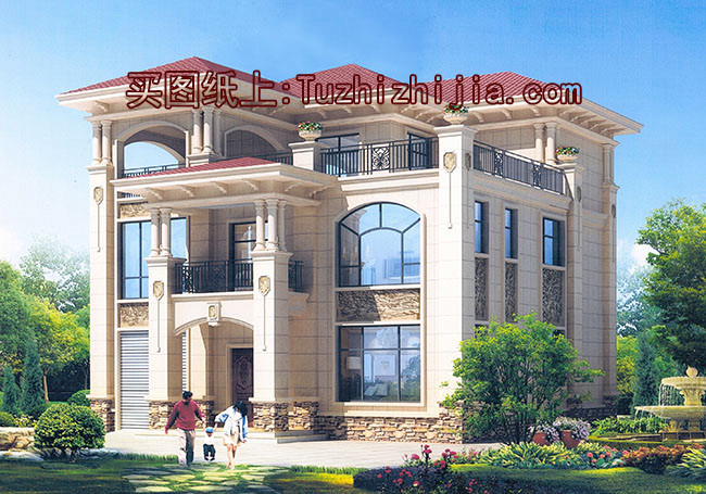 造價(jià)50萬(wàn)左右農(nóng)村三層別墅，高端大氣上檔次，全村最漂亮！