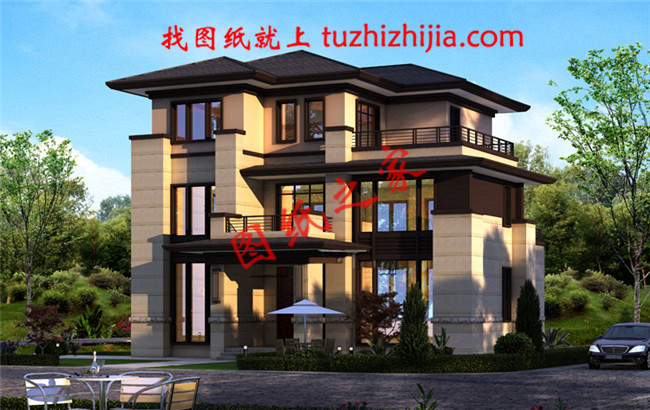 造價(jià)50萬(wàn)左右農(nóng)村三層別墅，高端大氣上檔次，全村最漂亮！