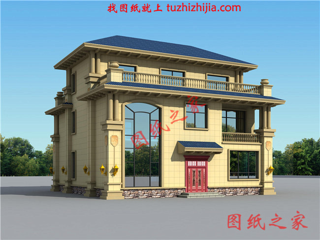 造價(jià)50萬(wàn)左右農(nóng)村三層別墅，高端大氣上檔次，全村最漂亮！