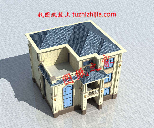 農村三層樓房設計圖三層別墅圖片，占地面積135平米