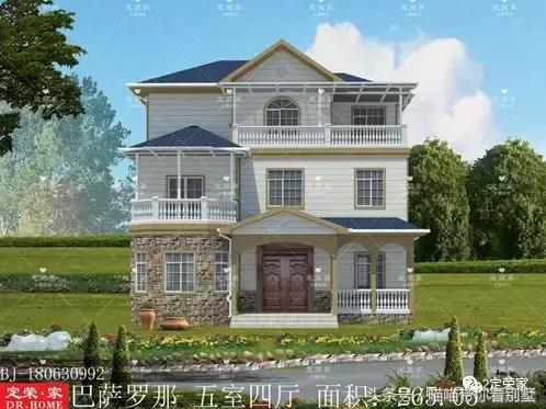 三層別墅設(shè)計圖，多臥室，人丁興旺也不怕，可以滿足你的需求