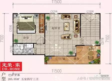 三層別墅設(shè)計圖，多臥室，人丁興旺也不怕，可以滿足你的需求