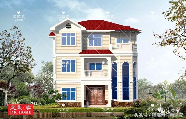 三層別墅設(shè)計圖，多臥室，人丁興旺也不怕，可以滿足你的需求