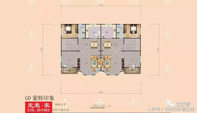 三層別墅設(shè)計圖，多臥室，人丁興旺也不怕，可以滿足你的需求