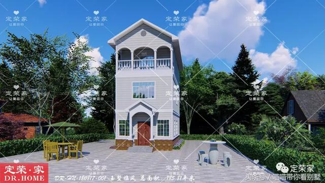 三層別墅設(shè)計圖，多臥室，人丁興旺也不怕，可以滿足你的需求