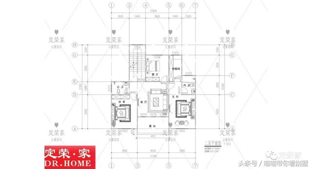 三層別墅設(shè)計圖，多臥室，人丁興旺也不怕，可以滿足你的需求