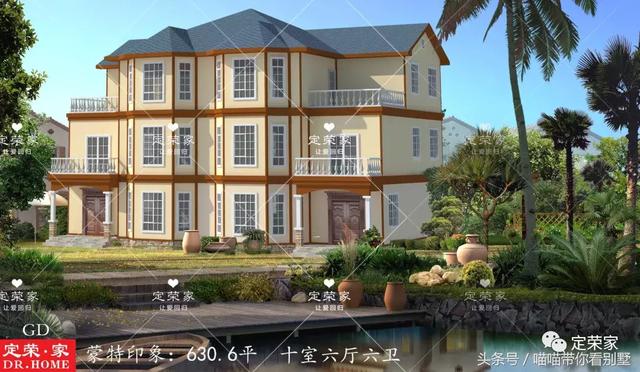 三層別墅設(shè)計圖，多臥室，人丁興旺也不怕，可以滿足你的需求