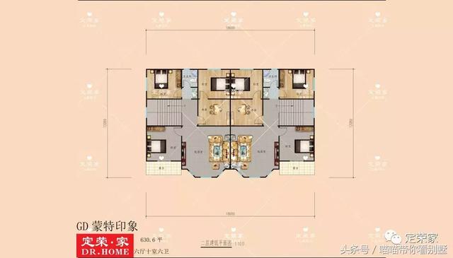 三層別墅設(shè)計圖，多臥室，人丁興旺也不怕，可以滿足你的需求