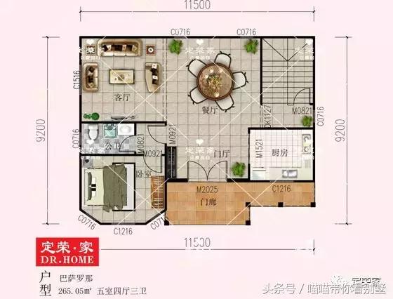 三層別墅設(shè)計圖，多臥室，人丁興旺也不怕，可以滿足你的需求