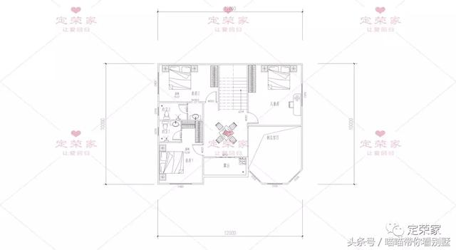 三層別墅設(shè)計圖，多臥室，人丁興旺也不怕，可以滿足你的需求