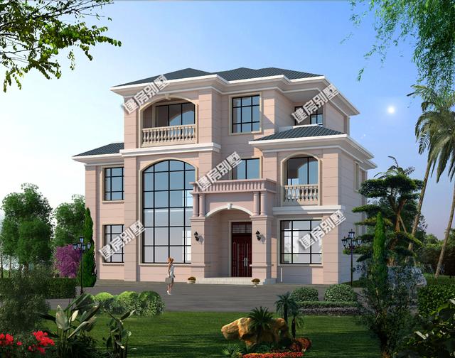 三層自建房設計圖，16.1x12米，客廳挑空+開敞式餐廚+家庭健身房，應有盡有