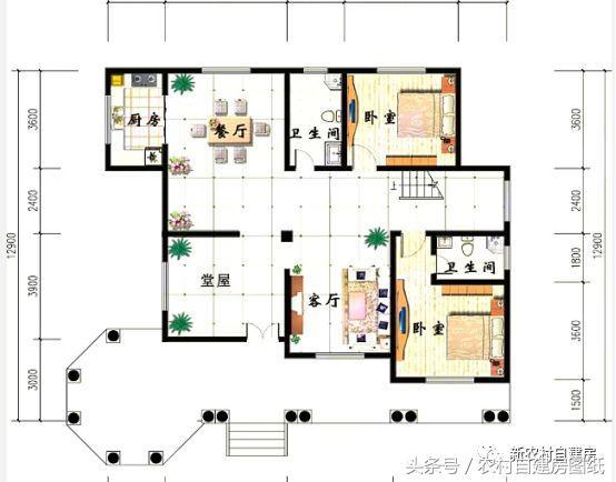 大氣二層歐式別墅設(shè)計圖，多面開窗，南北通透，功能一應(yīng)俱全