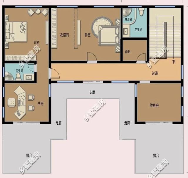 推薦一款十分亮眼的新中式四合院別墅設(shè)計圖，黛瓦白墻，有種意境美
