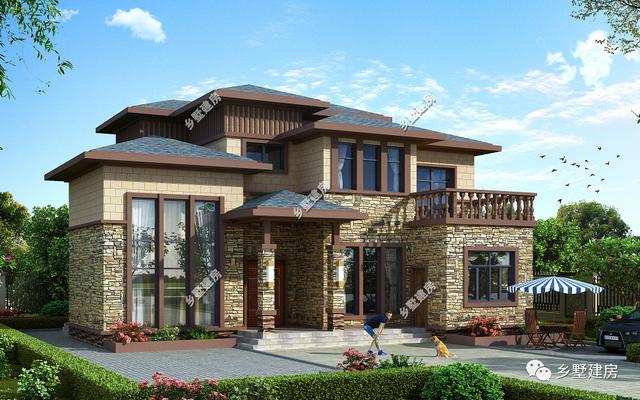 農(nóng)村時尚別墅設(shè)計圖，才30萬，建出來美的沒話說