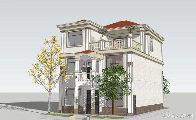 三層簡歐別墅設計圖，打造清新干凈舒適的家