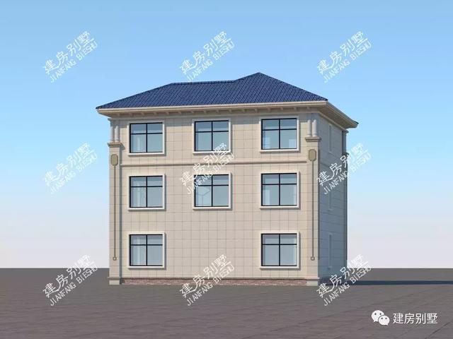 一棟完工的歐式別墅，精品三層設(shè)計(jì)圖戶型，建好后的效果不錯(cuò)