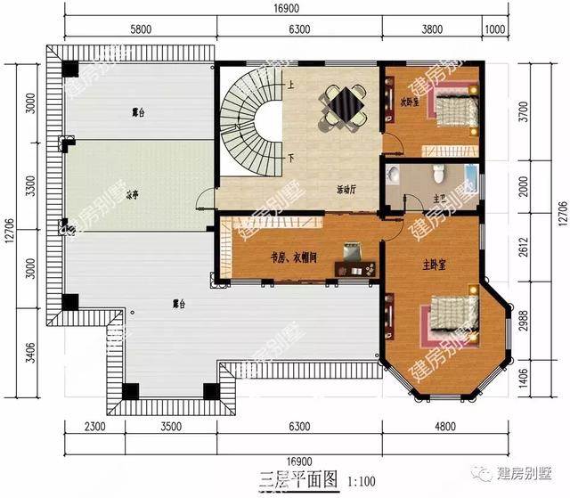 三棟農(nóng)村自建房設(shè)計(jì)圖，每一棟都很氣派，人人看了都羨慕