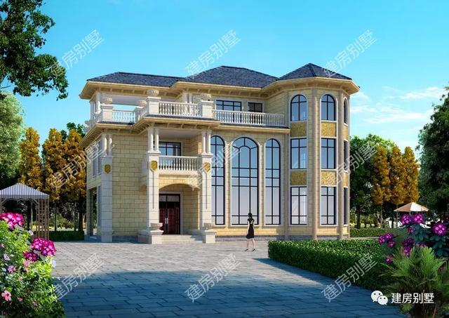 三棟農(nóng)村自建房設(shè)計(jì)圖，每一棟都很氣派，人人看了都羨慕