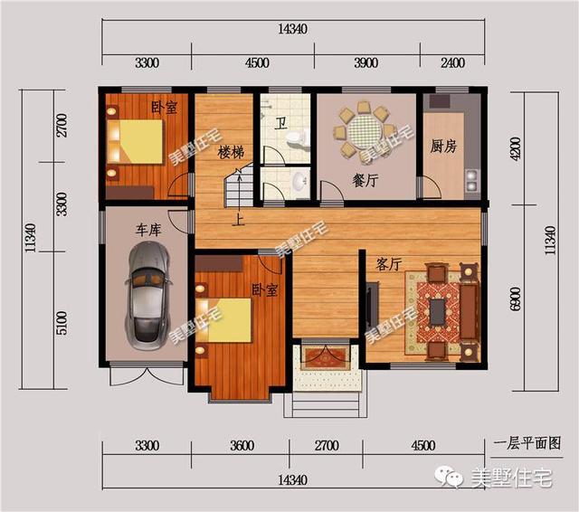 3款二層別墅設(shè)計圖，簡約大氣都有車庫，適合農(nóng)村建造