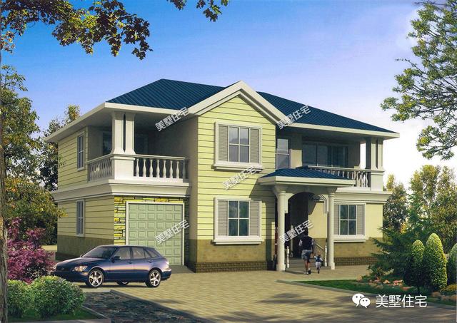 3款二層別墅設(shè)計圖，簡約大氣都有車庫，適合農(nóng)村建造
