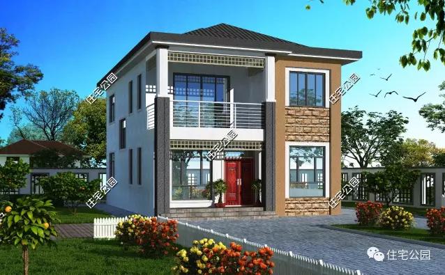 8款開間9米別墅設(shè)計(jì)圖，造價(jià)經(jīng)濟(jì)，只要20萬就夠了